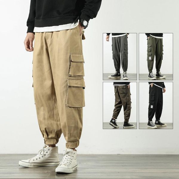 men's pants m-5xl men 's overalls ankle banded skinny multi-pocket trousers army fashion brand loose spring and autumn, Black
men's pants m-5xl men 's overalls ankle banded skinny multi-pocket trousers army fashion brand loose spring and autumn, Black