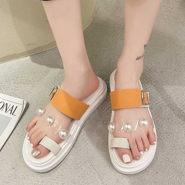 rimocy summer women clip toe platform flip flops big pearl thick bottom beach slippers woman mix color casual flat sandals 210528, Black
rimocy summer women clip toe platform flip flops big pearl thick bottom beach slippers woman mix color casual flat sandals 210528, Black