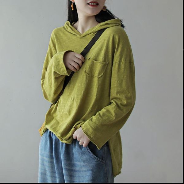 women shirt hooded hole bamboo cotton fashion casual 2021 spring summer long sleeve pocket loose women streetwear blouse, White
women shirt hooded hole bamboo cotton fashion casual 2021 spring summer long sleeve pocket loose women streetwear blouse, White