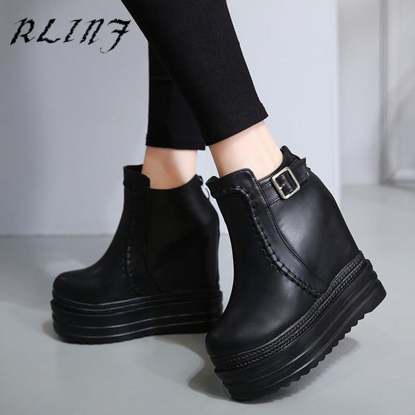 boots rlinf tide fashion wedge with waterproof platform comfortable thick bottom increased muffin booties single women, Black
boots rlinf tide fashion wedge with waterproof platform comfortable thick bottom increased muffin booties single women, Black