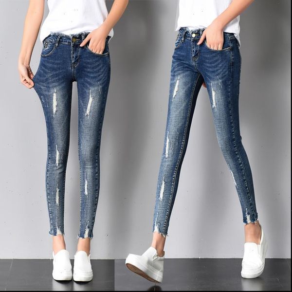 new women stretch elastic high waist femme broken torn ripped jeans skinny woman pants womens trousers wholesale, Blue
new women stretch elastic high waist femme broken torn ripped jeans skinny woman pants womens trousers wholesale, Blue