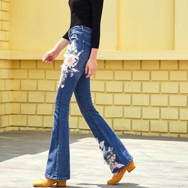 women's jeans streetwear embroidered flare jeans spring waist high bell-bottomed office pants thin beading ladies denim 6ufx, Blue
women's jeans streetwear embroidered flare jeans spring waist high bell-bottomed office pants thin beading ladies denim 6ufx, Blue