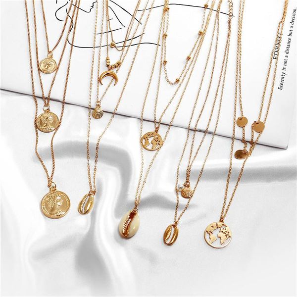 pendant necklaces buy 1 get gift gold sliver multi layer necklace for women shell choker & pendants 2021 female ocean fashion jewelry, Silver
pendant necklaces buy 1 get gift gold sliver multi layer necklace for women shell choker & pendants 2021 female ocean fashion jewelry, Silver