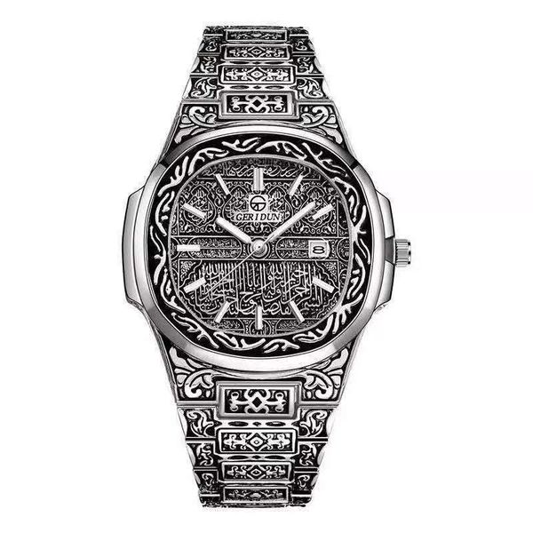 wristwatches vintage watch for men luxury stainless steel fashion business never fade carved gold calendar mens religio masculino, Slivery;brown
wristwatches vintage watch for men luxury stainless steel fashion business never fade carved gold calendar mens religio masculino, Slivery;brown