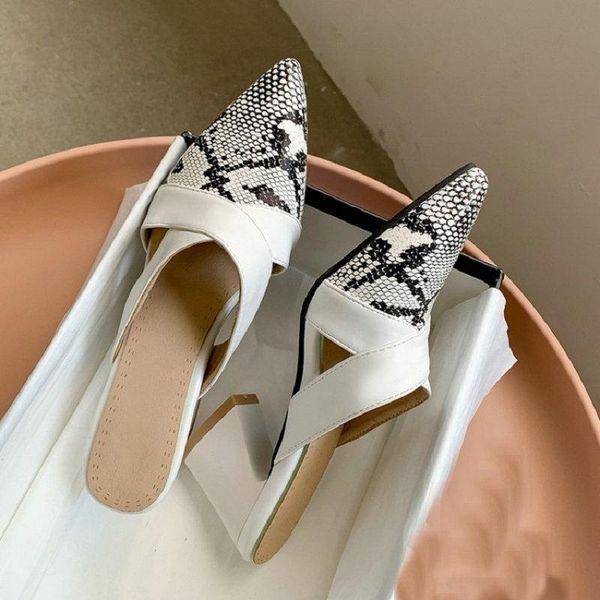 slippers zawsthia chic closed pointed toe women's sandals snakeskin hallow cut-out woman slides block high heels mules, Black
slippers zawsthia chic closed pointed toe women's sandals snakeskin hallow cut-out woman slides block high heels mules, Black
