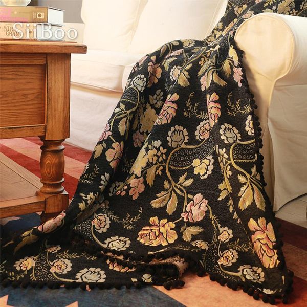 blankets siiboo black base floral jaquard cotton blend towel blanket for sofa bed traveling use couverture de canapé sp6423
blankets siiboo black base floral jaquard cotton blend towel blanket for sofa bed traveling use couverture de canapé sp6423