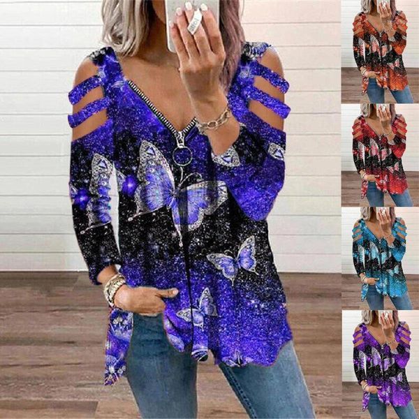 plus size t-shirt women loose spring autumn t-shirts zipper up v neck long sleeve hollow out butterfly printed tee wdc7819, Black
plus size t-shirt women loose spring autumn t-shirts zipper up v neck long sleeve hollow out butterfly printed tee wdc7819, Black