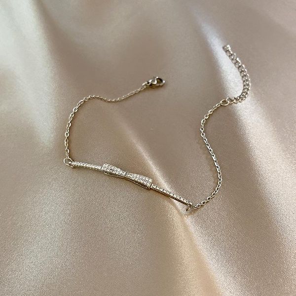 link, chain bow bracelet with micro-inlaid bracelet, elegant niche temperament sweet, Black
link, chain bow bracelet with micro-inlaid bracelet, elegant niche temperament sweet, Black