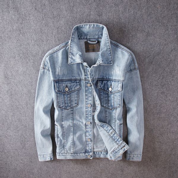 recently streetwear denim high-quality retro-blue jacket patches designer chaquette hip men's jackets f2wp, Black;brown
recently streetwear denim high-quality retro-blue jacket patches designer chaquette hip men's jackets f2wp, Black;brown