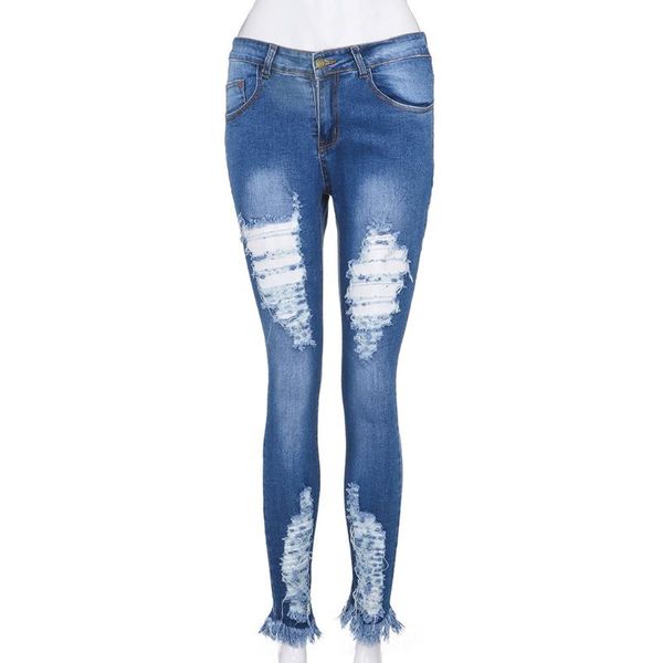 women's jeans 2021 klv fashion women denim hole female high waist stretch slim pencil pants o 1212, Blue
women's jeans 2021 klv fashion women denim hole female high waist stretch slim pencil pants o 1212, Blue