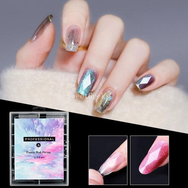 false nails 120pcs diamond dual nail form quick building gel mold extension system uv acrylic diy decoration art, Red;gold
false nails 120pcs diamond dual nail form quick building gel mold extension system uv acrylic diy decoration art, Red;gold