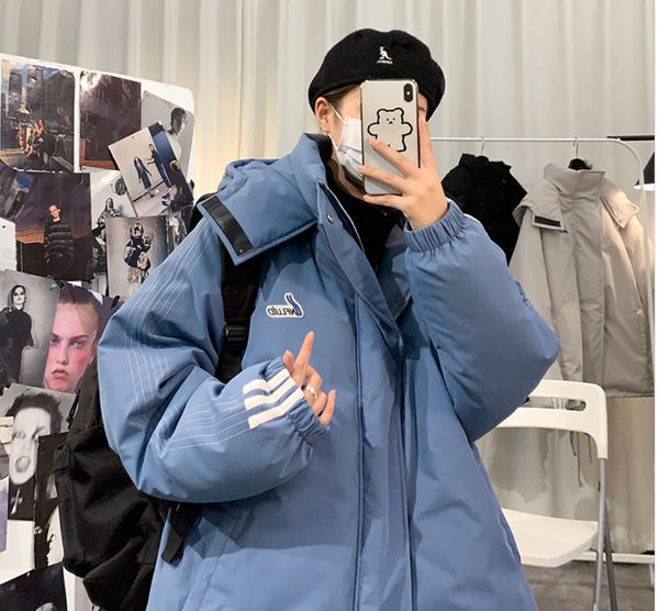 2021 new winter padded jacket men's hooded trendy brand handsome outerwear hong kong style ins loose casual trend youth packed jackets, Black
2021 new winter padded jacket men's hooded trendy brand handsome outerwear hong kong style ins loose casual trend youth packed jackets, Black