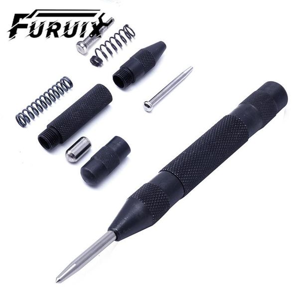 professional hand tool sets automatic center punch, 1pc black spring loaded punch locator metal wood press dent marking
professional hand tool sets automatic center punch, 1pc black spring loaded punch locator metal wood press dent marking