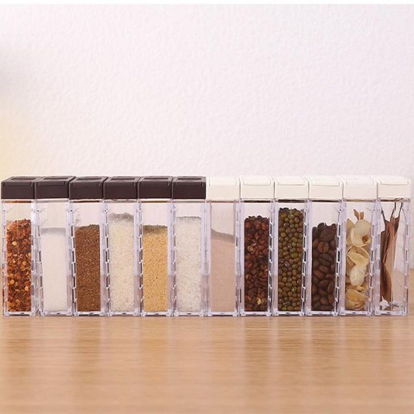 storage bottles & jars 6pcs spice shaker jars, with base transparent seasoning box condiment set ideal for spice, salt, pepper other flavori
storage bottles & jars 6pcs spice shaker jars, with base transparent seasoning box condiment set ideal for spice, salt, pepper other flavori
