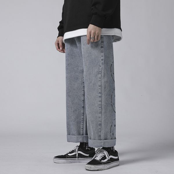 mens vintage fashion washed jeans hip hop smile face printed loose fit denim pants harajuku urban style dad jean trousers 0u8f, Blue
mens vintage fashion washed jeans hip hop smile face printed loose fit denim pants harajuku urban style dad jean trousers 0u8f, Blue