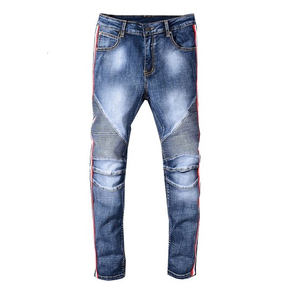 2021 men's male trousers european autumn new style youth eing slim-fit jeans mens folds riding motorcycle denim pants pbb2, Blue
2021 men's male trousers european autumn new style youth eing slim-fit jeans mens folds riding motorcycle denim pants pbb2, Blue