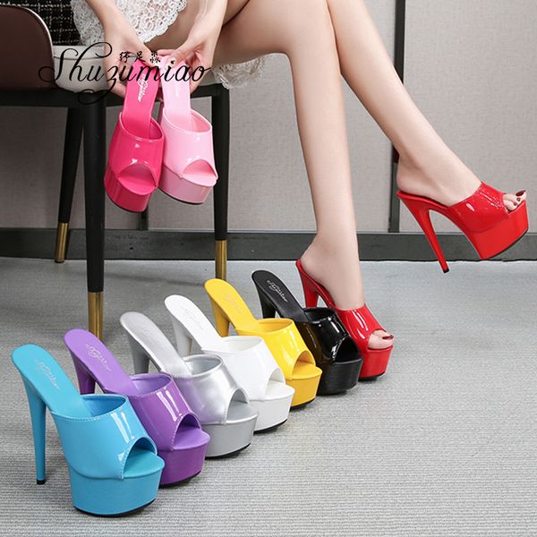 2021 women's high-heeled shoes new stripper slippers deep stripping open-toed leather toe bling plus size 43 party slides jke4, Black
2021 women's high-heeled shoes new stripper slippers deep stripping open-toed leather toe bling plus size 43 party slides jke4, Black