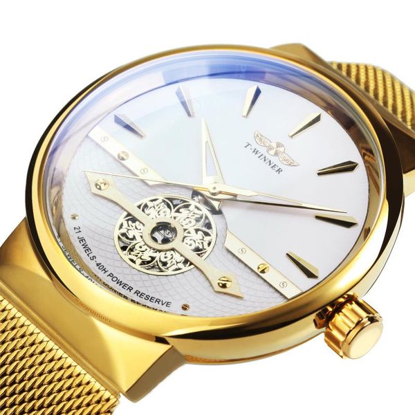 wristwatches winner fashion minimalist luxury men mechanical carved movement tourbillon watch mesh stainless steel strap relogio, Slivery;brown
wristwatches winner fashion minimalist luxury men mechanical carved movement tourbillon watch mesh stainless steel strap relogio, Slivery;brown