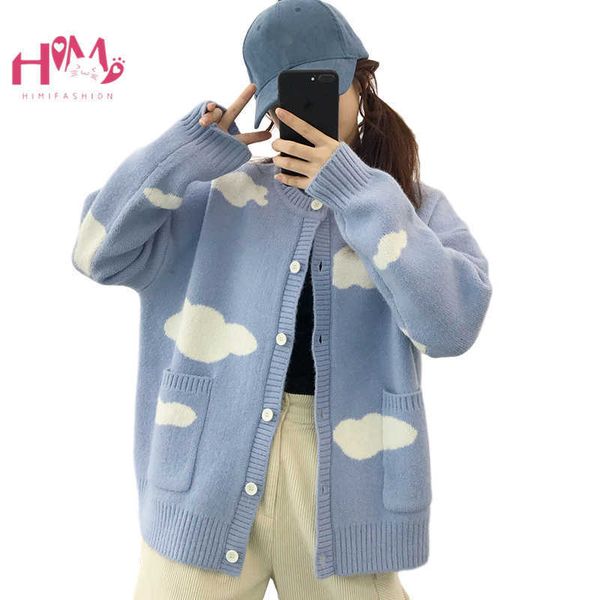 women's sweaters winter kawaii women cloud knitted sweater girls oversized cute cardigans blue knitwear long sleeve warm jumper co, White;black
women's sweaters winter kawaii women cloud knitted sweater girls oversized cute cardigans blue knitwear long sleeve warm jumper co, White;black