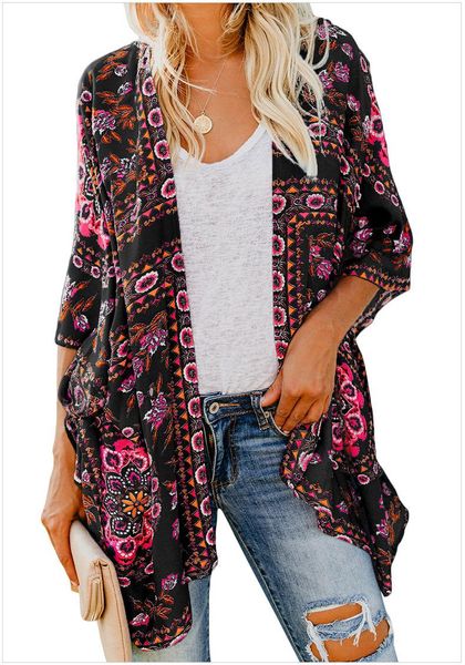 running jackets european and american beach coat women's middle length cardigan long sleeve printed kimono cover up thin sunscreen, Black;red
running jackets european and american beach coat women's middle length cardigan long sleeve printed kimono cover up thin sunscreen, Black;red