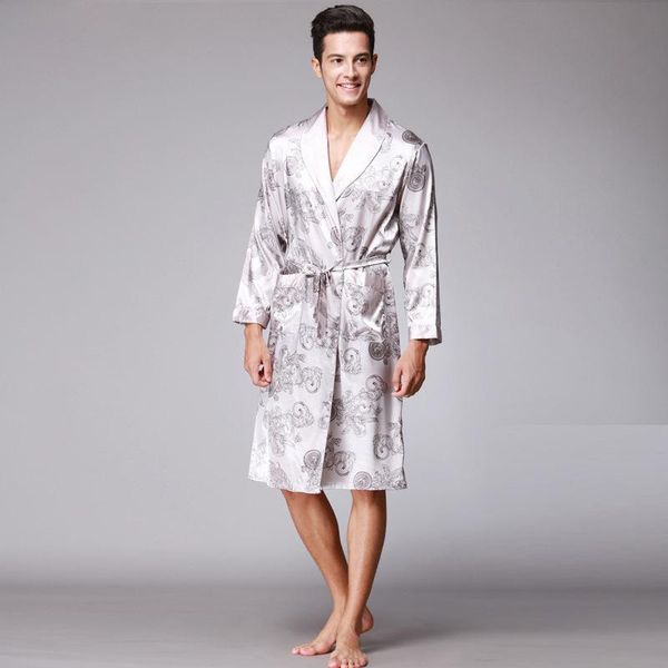 men's sleepwear men silk summer satin kimono bathrobe plus size golden dragon knee length long sleeve black bath robe dressing gown, Black;brown
men's sleepwear men silk summer satin kimono bathrobe plus size golden dragon knee length long sleeve black bath robe dressing gown, Black;brown