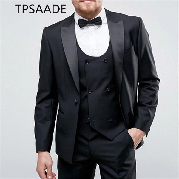 men's suits & blazers men of business three-piece black shoes lapel a smoking button wedding smoking groom suits (jacket + pants collec, White;black
men's suits & blazers men of business three-piece black shoes lapel a smoking button wedding smoking groom suits (jacket + pants collec, White;black