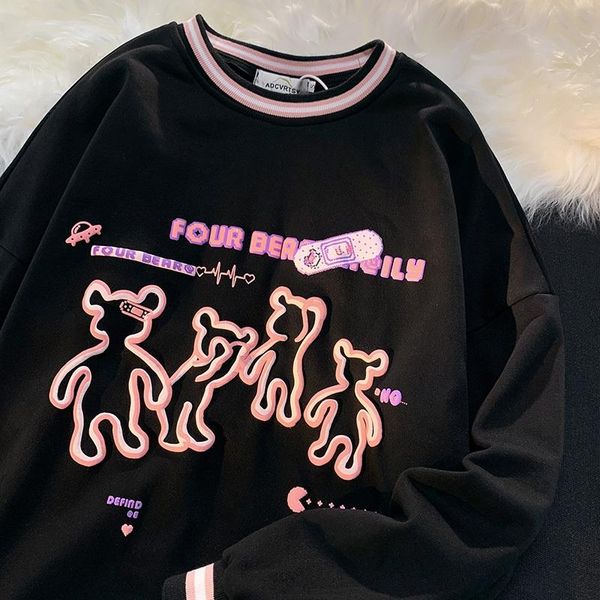 women's t-shirt auttum spring harajuku clothes women 2021 oversized long sleeve gothic fashion japanese kawaii cartoon streetwear, White
women's t-shirt auttum spring harajuku clothes women 2021 oversized long sleeve gothic fashion japanese kawaii cartoon streetwear, White