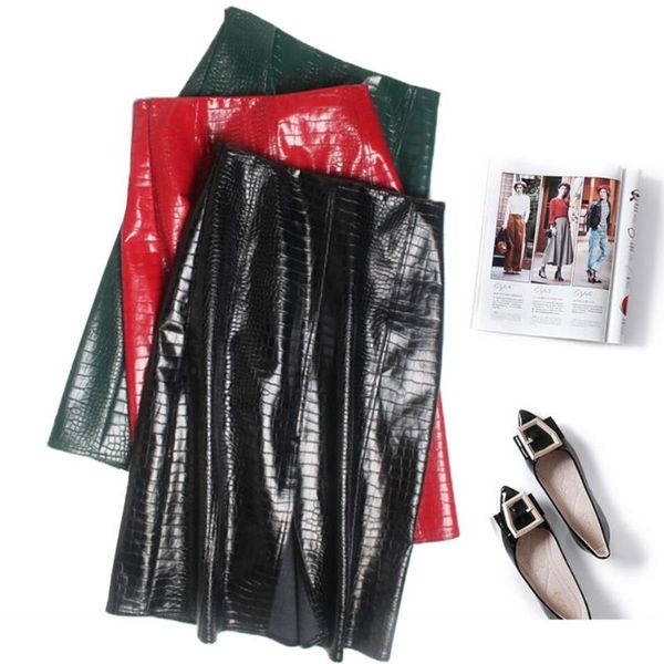skirts autumn winter fashion pu leather skirt women high waist package hip split, Black
skirts autumn winter fashion pu leather skirt women high waist package hip split, Black