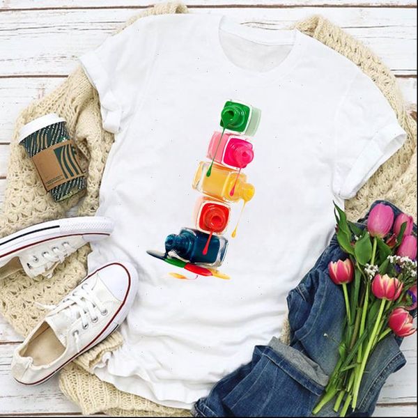 women graphic 3d bottle short sleeve fingernail print summer t shirt lady womens clothing clothes tee female t shirt, White
women graphic 3d bottle short sleeve fingernail print summer t shirt lady womens clothing clothes tee female t shirt, White