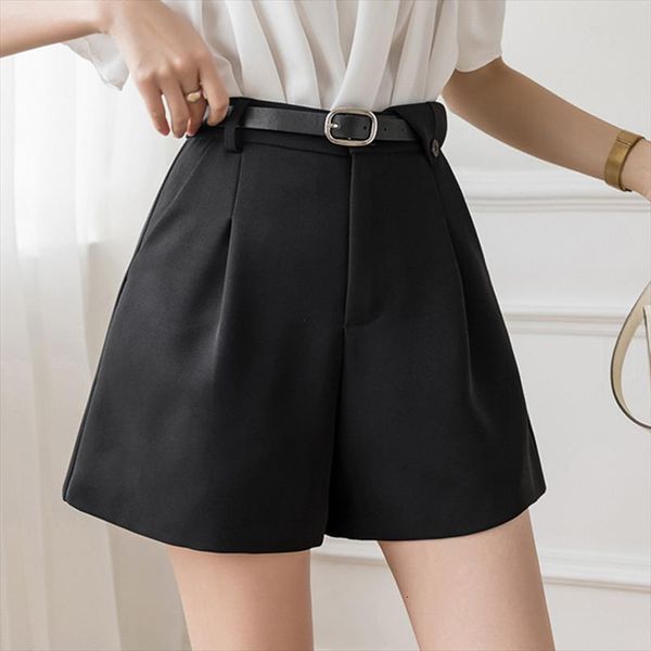summer black high waist womens shorts elegant office suit harajuku pocket pants, White;black
summer black high waist womens shorts elegant office suit harajuku pocket pants, White;black