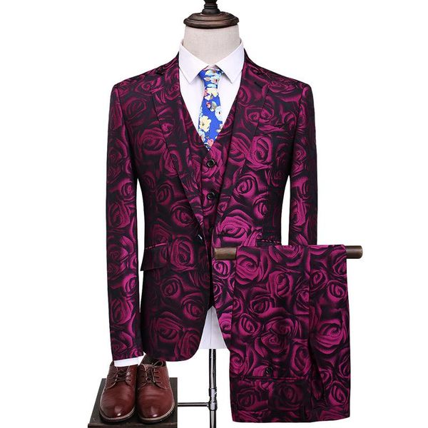 men's suits & blazers suit three piece business casual bridegroom wedding dress flower man, White;black
men's suits & blazers suit three piece business casual bridegroom wedding dress flower man, White;black