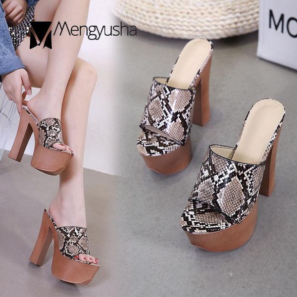 dress shoes serpentine open toe platform sandals women chunky wood ultra high heels creepers slippers thicken snake pattern sandalias, Black
dress shoes serpentine open toe platform sandals women chunky wood ultra high heels creepers slippers thicken snake pattern sandalias, Black