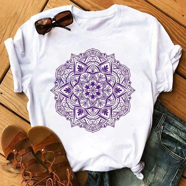 2021 t shirt women casual fashion t-shirt beautiful mandala print short sleeve t-shirt aesthetics women tshirt female tee, White
2021 t shirt women casual fashion t-shirt beautiful mandala print short sleeve t-shirt aesthetics women tshirt female tee, White