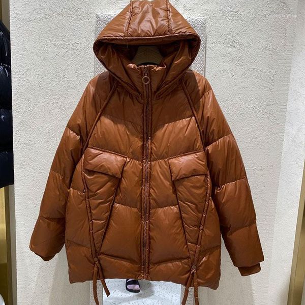 women's down & parkas jacket women short 2021 winter ladies glossy fashion outwear hooded thick warm and windproof overcoat ls94, Black
women's down & parkas jacket women short 2021 winter ladies glossy fashion outwear hooded thick warm and windproof overcoat ls94, Black