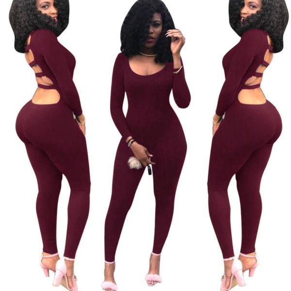 women's jumpsuits & rompers wonder beauty autumn full sleeve cut out back skinny overalls women o neck one piece club catsuits long pan, Black;white
women's jumpsuits & rompers wonder beauty autumn full sleeve cut out back skinny overalls women o neck one piece club catsuits long pan, Black;white