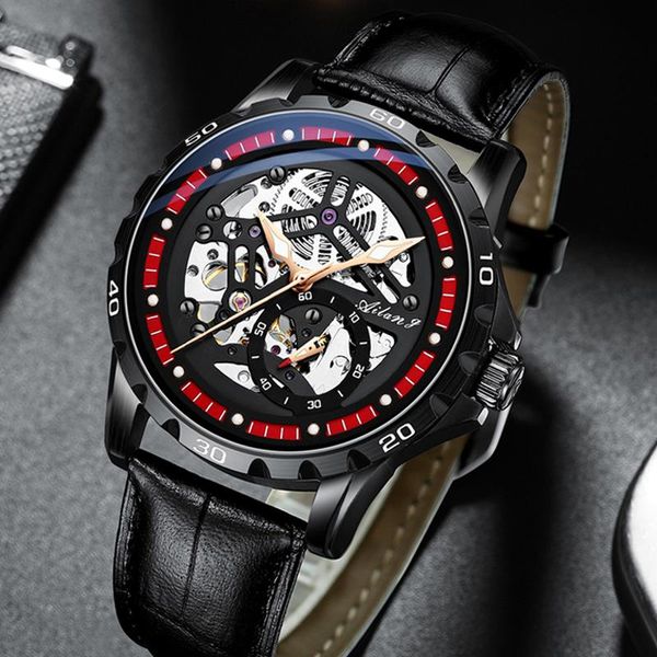wristwatches ailang 30m waterproof automatic mechanical watch hollow men silicone band spiral crown watches luminous business 6021a, Slivery;brown
wristwatches ailang 30m waterproof automatic mechanical watch hollow men silicone band spiral crown watches luminous business 6021a, Slivery;brown
