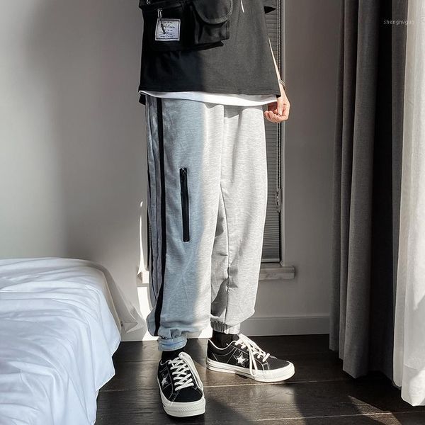 men's pants casual mens fashion preppy style side splicing stripe sweatpants jogging elastic waist loose long pant size s-3xl, Black
men's pants casual mens fashion preppy style side splicing stripe sweatpants jogging elastic waist loose long pant size s-3xl, Black