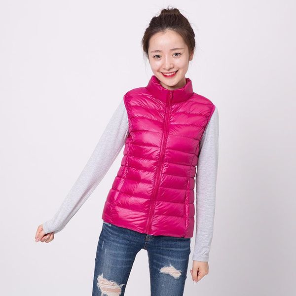 women's vests lusumily women waistcoat sleeveless jacket coat winter ultra light white duck down vest female slim warm windproof, Black;white
women's vests lusumily women waistcoat sleeveless jacket coat winter ultra light white duck down vest female slim warm windproof, Black;white