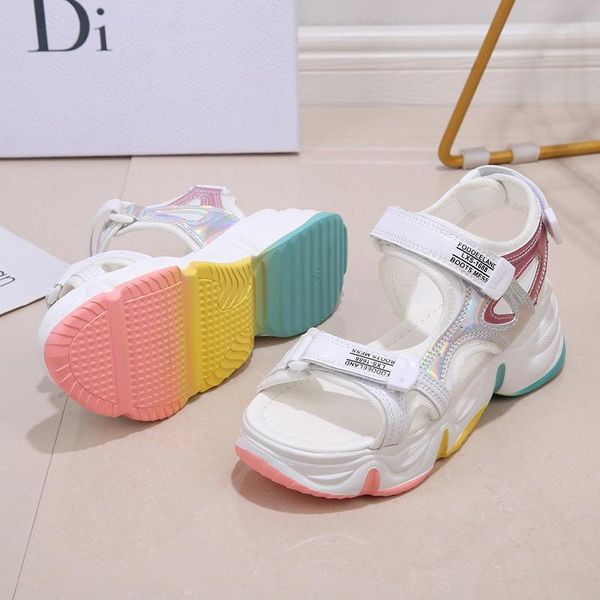 2021 new big size 42 wedge heels women's sandals rainbow sole design female 5.5cm platform sandals height increasing shoes women, Black
2021 new big size 42 wedge heels women's sandals rainbow sole design female 5.5cm platform sandals height increasing shoes women, Black