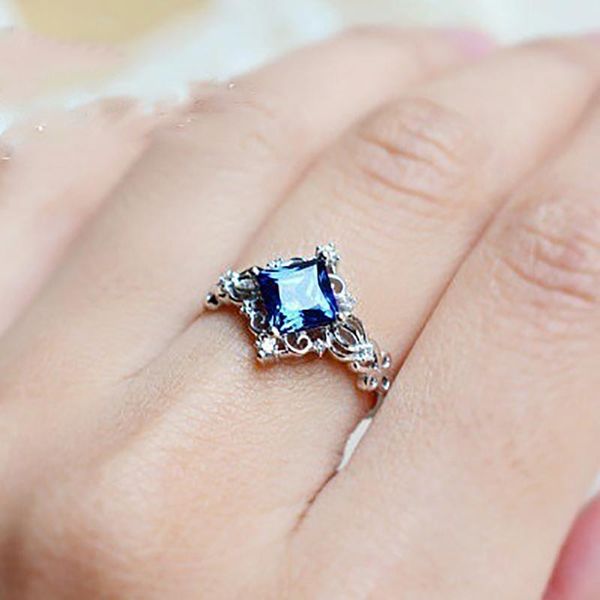 wedding rings blue stone for women noble princess square cut silver color bride finger ring gift fashion jewelry kbr135, Slivery;golden
wedding rings blue stone for women noble princess square cut silver color bride finger ring gift fashion jewelry kbr135, Slivery;golden