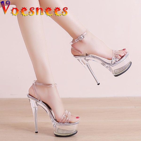 sandals voesnees 2021 women's shoes transparent crystal heel waterproof platform buckle summer fashion pole dance high heels, Black
sandals voesnees 2021 women's shoes transparent crystal heel waterproof platform buckle summer fashion pole dance high heels, Black