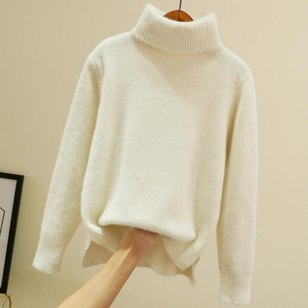 women's sweaters voluminous turtleneck sweater winter heavy chenille lady imitation mink with an undercoat, White;black
women's sweaters voluminous turtleneck sweater winter heavy chenille lady imitation mink with an undercoat, White;black