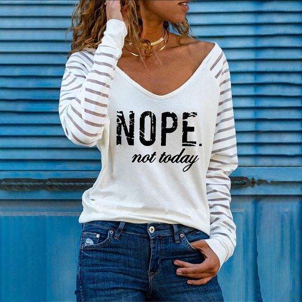print etters women random base v-collar tea long mouwen printed t-shirt zomer plus size clothing #40, White
print etters women random base v-collar tea long mouwen printed t-shirt zomer plus size clothing #40, White