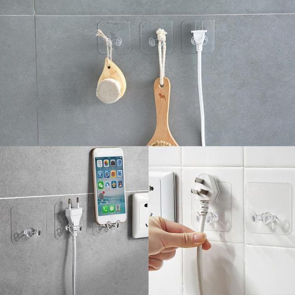 hooks & rails 1pcs strong adhesive hook power plug socket hanger wall practical sticky mounted self transparent multi-fun p0z5
hooks & rails 1pcs strong adhesive hook power plug socket hanger wall practical sticky mounted self transparent multi-fun p0z5
