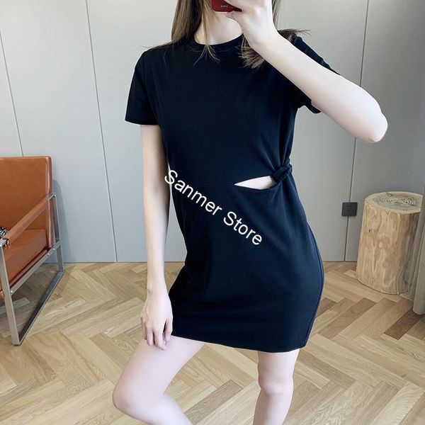 2021 new 100% algodo feminino cintura atada oco para fora mini cor slida manga curta o-pescoo vestido primavera vero roupas femininas c662, Black;gray
2021 new 100% algodo feminino cintura atada oco para fora mini cor slida manga curta o-pescoo vestido primavera vero roupas femininas c662, Black;gray