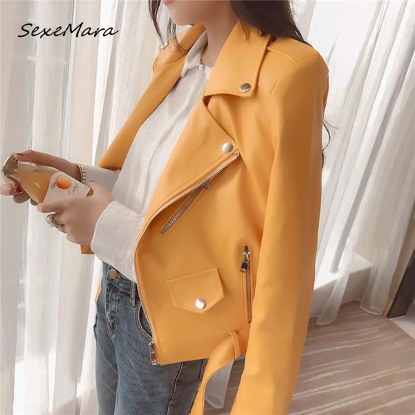 women's jackets korean style fashion women pu 2021 casual streetwear zipper sashes for ladies, Black;brown
women's jackets korean style fashion women pu 2021 casual streetwear zipper sashes for ladies, Black;brown