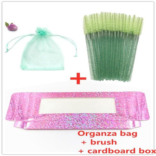 false eyelashes 50/100pcs 3 in 1 wholsale eyelash packaging bag 3d strip lash glitter paper box add organza baggies and brushes
false eyelashes 50/100pcs 3 in 1 wholsale eyelash packaging bag 3d strip lash glitter paper box add organza baggies and brushes