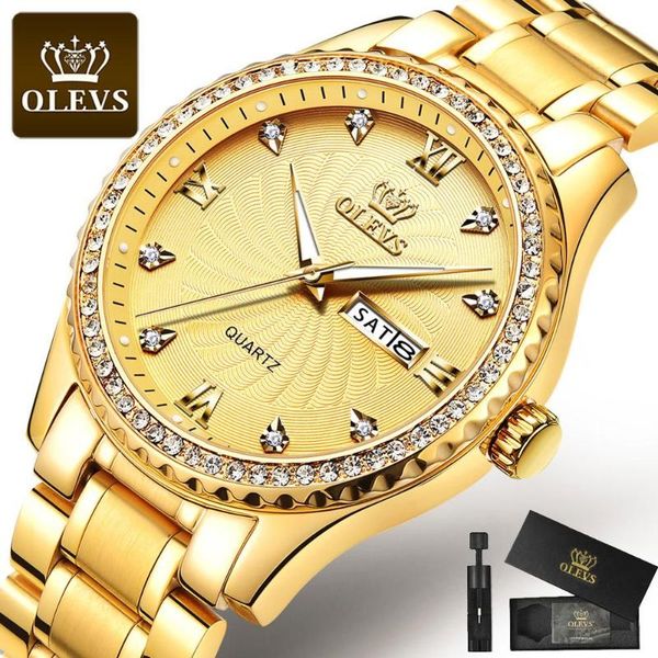 wristwatches relogio masculino luxury gold waterproof watch men stainless steel week quartz man watches date diamond mens luminous gift, Slivery;brown
wristwatches relogio masculino luxury gold waterproof watch men stainless steel week quartz man watches date diamond mens luminous gift, Slivery;brown