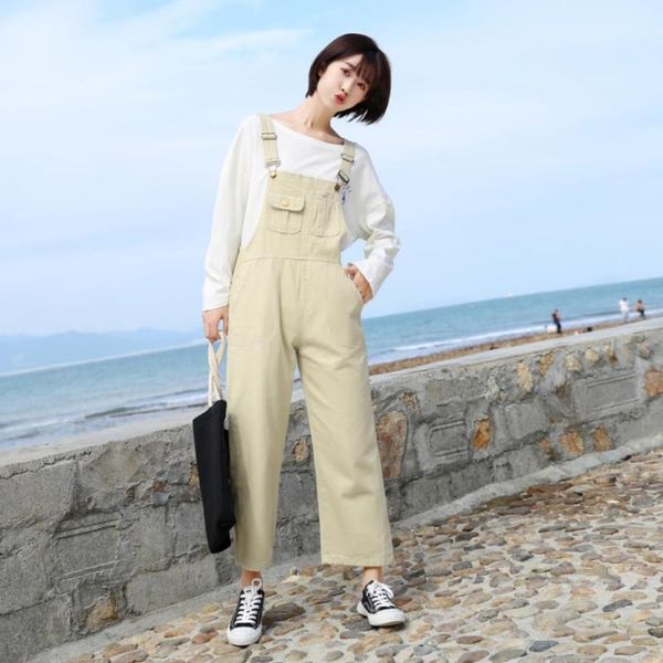 women's jumpsuits & rompers spring autumn sweet style denim female loose solid beige pockets women high waist cowboy clothes gx1701, Black;white
women's jumpsuits & rompers spring autumn sweet style denim female loose solid beige pockets women high waist cowboy clothes gx1701, Black;white