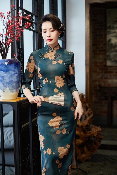 ethnic clothing lady vintage floral print cheongsam summer big size 4xl satin elegant classic qipao chinese evening dress gown, Red
ethnic clothing lady vintage floral print cheongsam summer big size 4xl satin elegant classic qipao chinese evening dress gown, Red